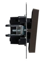 BRITE Выключатель 1-клавишный проходной с индикацией 10А ВС10-1-7-БрТБ темная бронза IEK