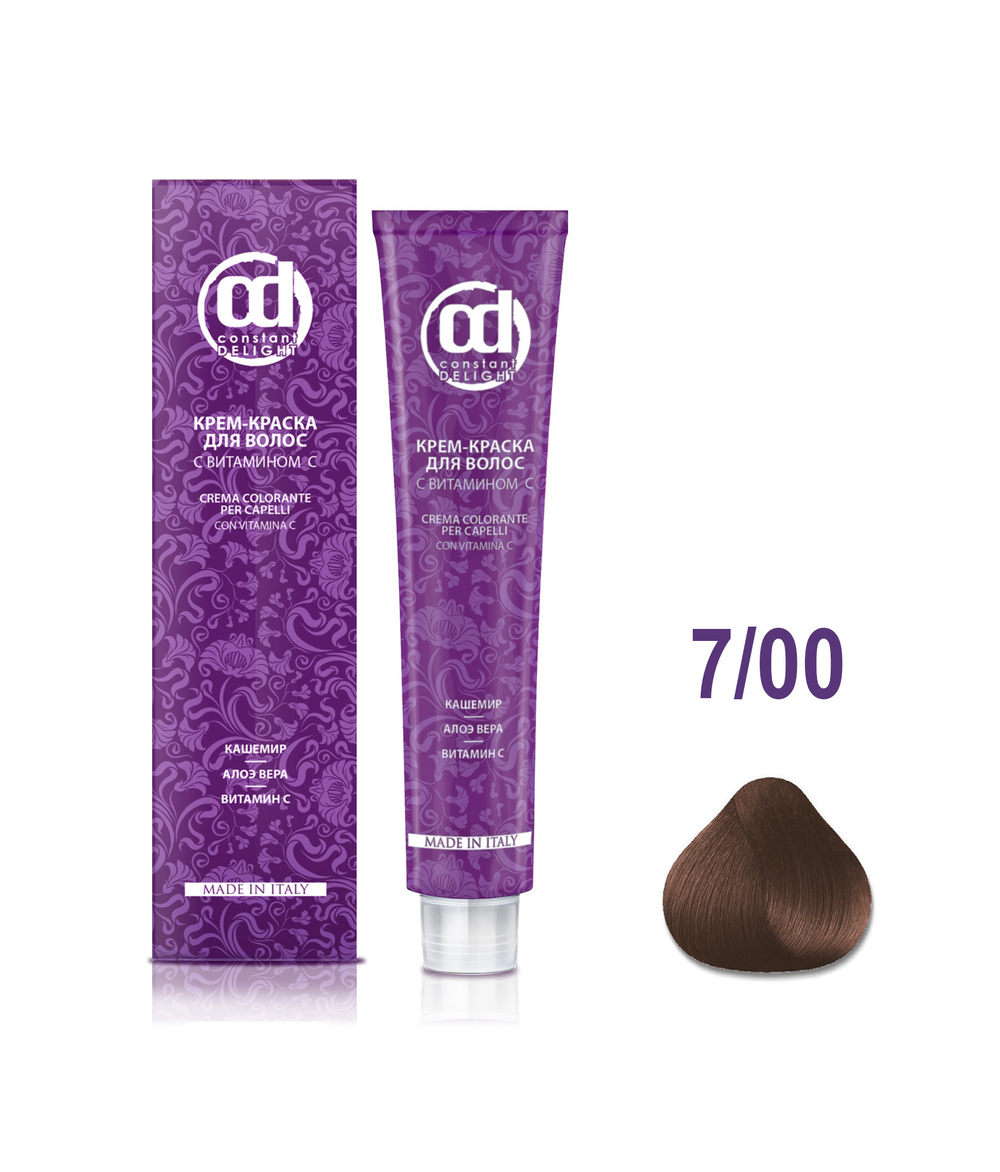 Д 7/00 крем-краска для волос с витамином С средне-русый натуральный экстра 100 мл