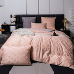 КПБ Сатин Жаккард на резинке GCR009, Евро, наволочки 50-70 2 шт, простынь 160*200*25