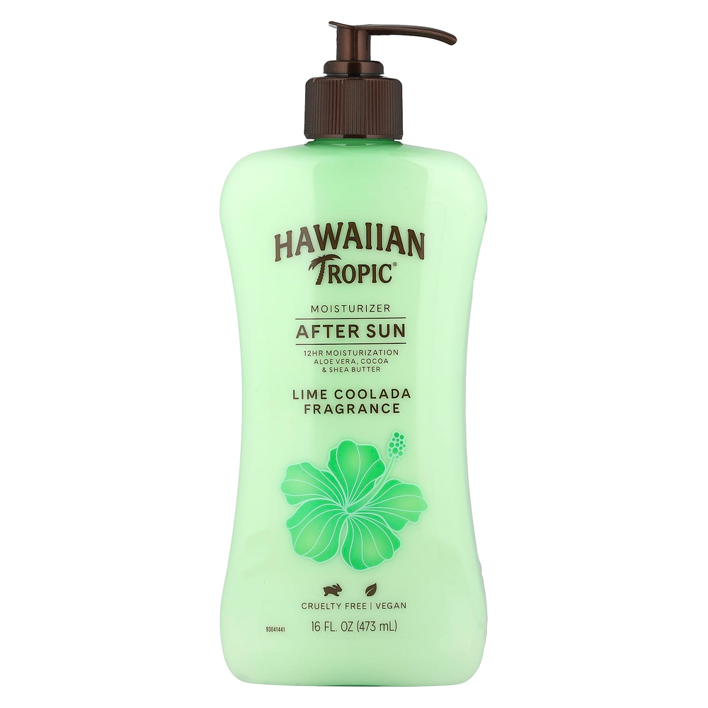 Hawaiian Tropic, увлажняющее средство после загара, охлаждающий лайм, 473 мл (16 жидк. унций)
