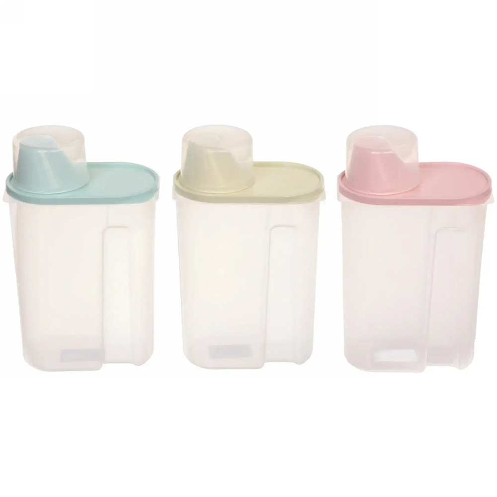 Банка для продуктов пластиковая 2,5л со стаканчиком