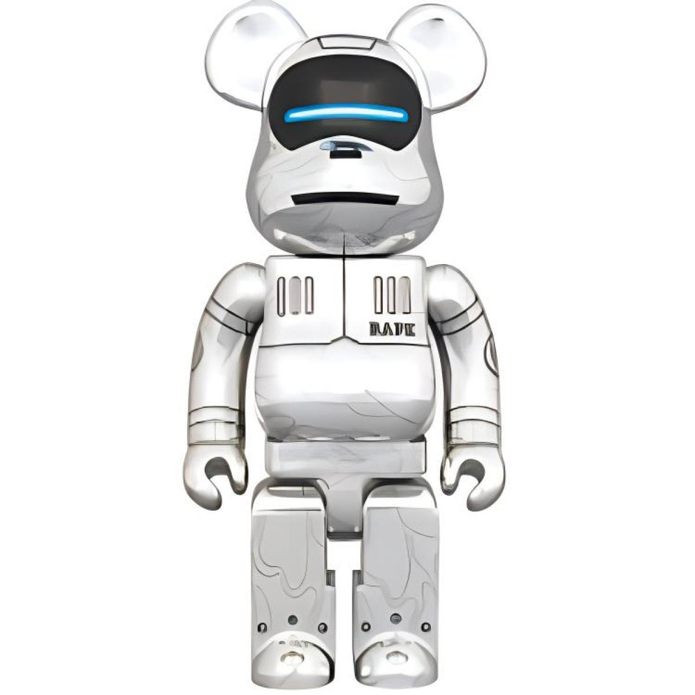 Дизайнерские игрушки BE@RBRICK x /HajimeSorayama 400%100% x BAPE BABY MILO 7cm/28cm, 2438235-609126940