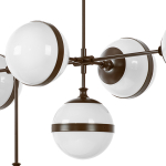 813197 Люстра GLOBO 9х40W E14 умбра/белый