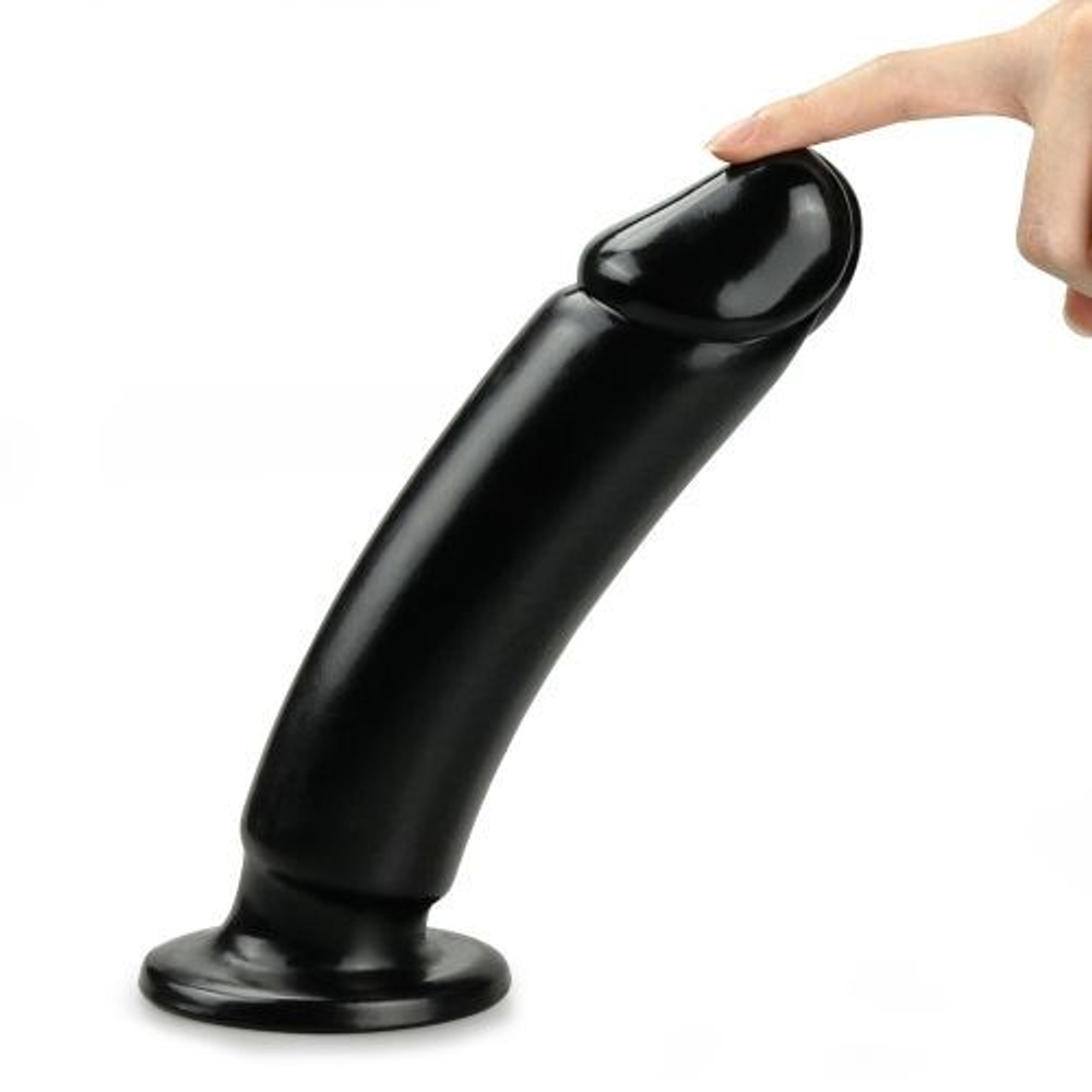Черный анальный фаллоимитатор 9.25 King Sized Anal Dildo - 22,5 см. (Цвет: черный)