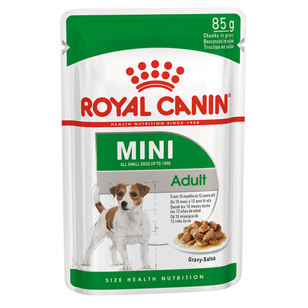 Royal Canin 85г пауч Mini Adult Влажный корм для собак малых пород (соус)
