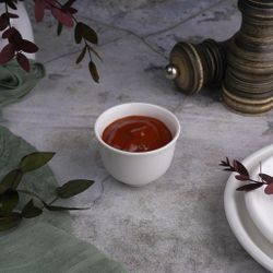 Чашка 60 мл для саке, чая, вина без ручки d 6 см h4,4 см белая фарфор NEW P.L. Proff Cuisine [6]