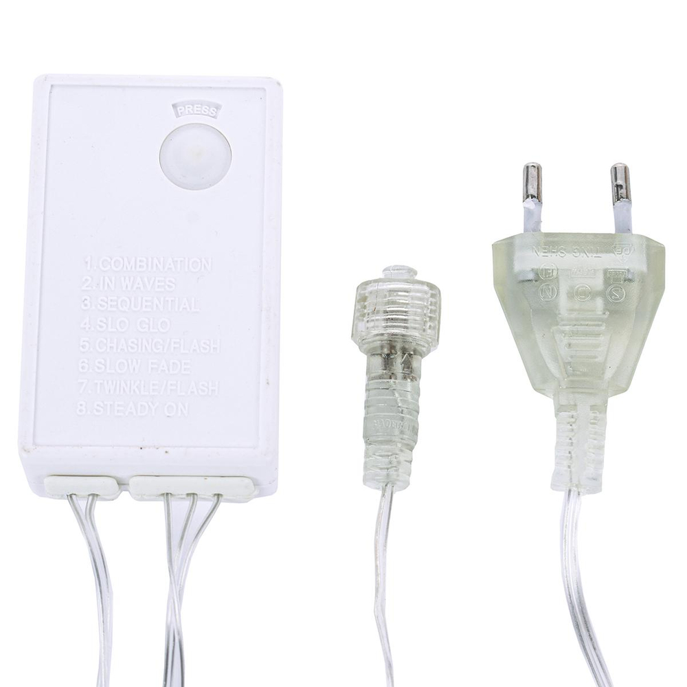 Гирлянда для улицы Сетка 2,0м 192ламп LED, 8 реж. Белый