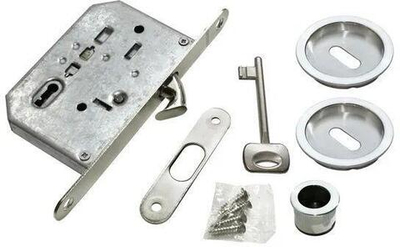 Комплект для раздвижных дверей MHS-1 L хром матовый