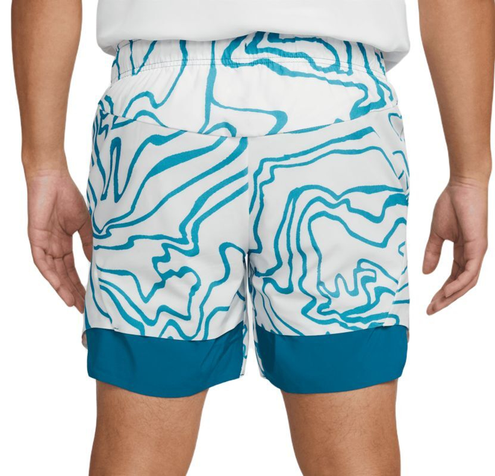 Мужские шорты теннисные Nike Court Dri-Fit Slam Short - green abyss/black
