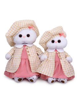 Мягкая игрушка Ли-Ли в летнем пальто в клетку 24 см
