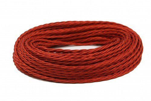 Ретро провод витой Красный Шелк Interior Wire Магус ТМ ПВР-КРШ / 3х2,5