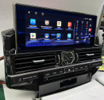 Магнитола для Toyota Land Cruiser 200 2007-2015 (штатная камера или 360) - Carmedia ZH-T1206X(A/B/C) монитор 12.3" на Android 12, 8Гб+128Гб, CarPlay, 4G SIM-слот