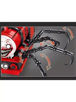 Конструктор Поезд Чу чу Чарльз ужасный паук 649 деталей 8001