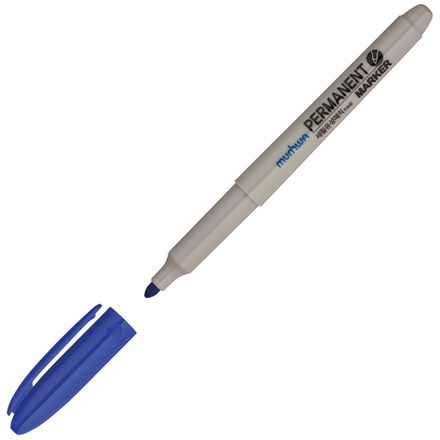 Маркер перманентный 1.5мм, MunHwa, синий
