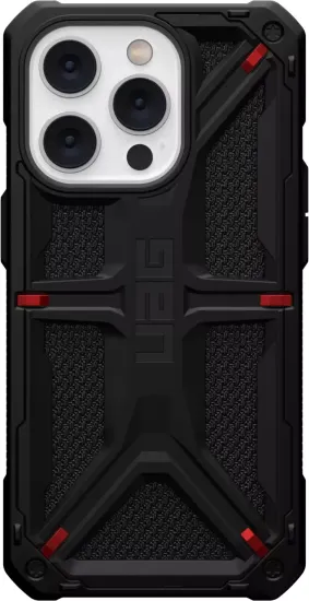 Чехол Uag Monarch для iPhone 14 Pro Max 6.7", цвет черный (Kevlar-Black)