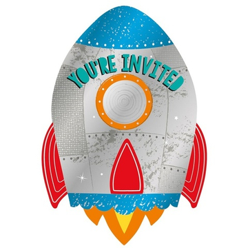 Приглашение «Ракета. Космос», 8 шт