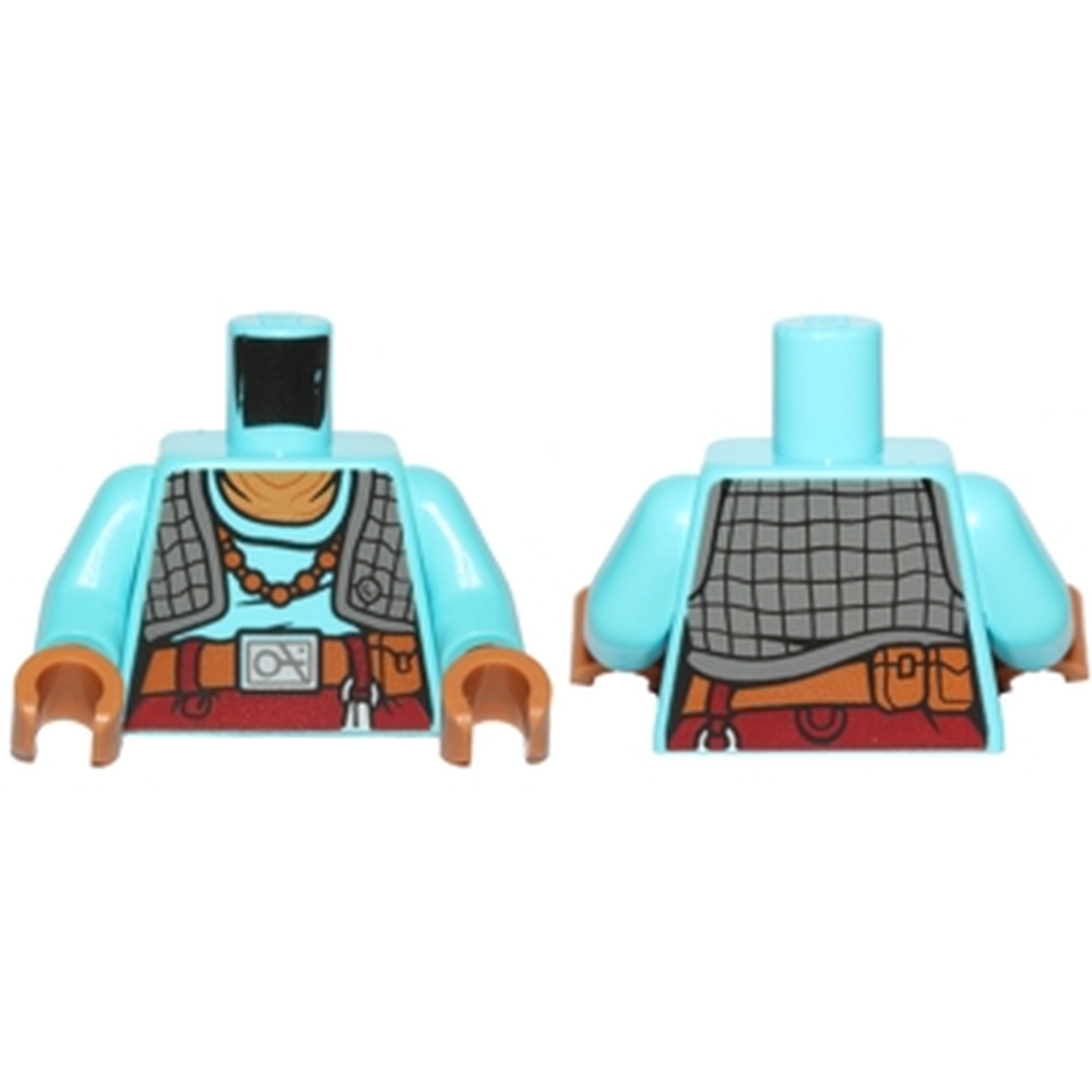 Модель Torso SW Maz Kanata с майкой цвета средней лазури и темно-серым стеганым жилетом с рисунком / Руки цвета средней лазури / Руки цвета средней нуги 973pb2190c01