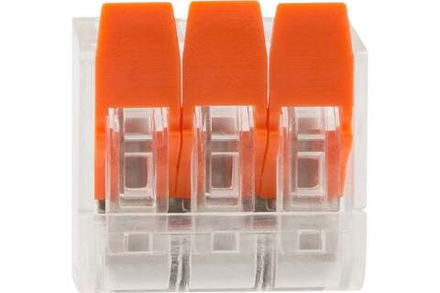 Клемма с рычажком 2 х 0,14-4мм2  100 шт 221-412