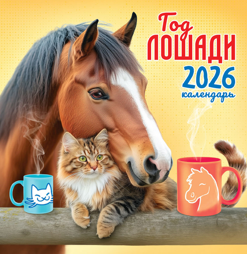 Календарь на скрепке (ПК) Символ года (коллаж). Счастье в дружбе