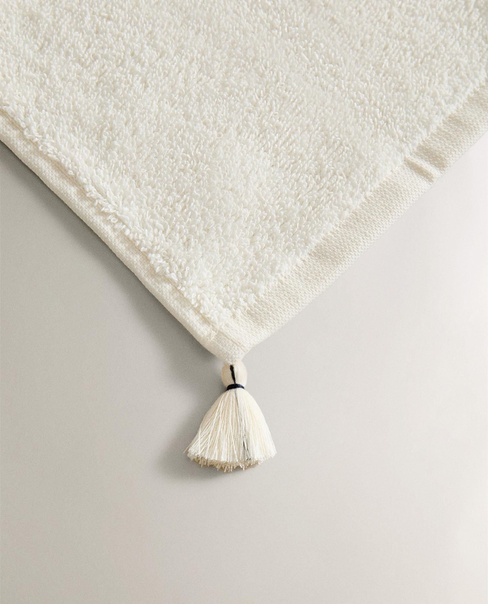 Zara Home - Набор полотенец для рук с бахромой (комплект из 3 предметов)), синий, 30х30 см