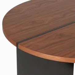 Журнальный стол Walnut Grove Ø80х36 см, меламин, шпон ореха