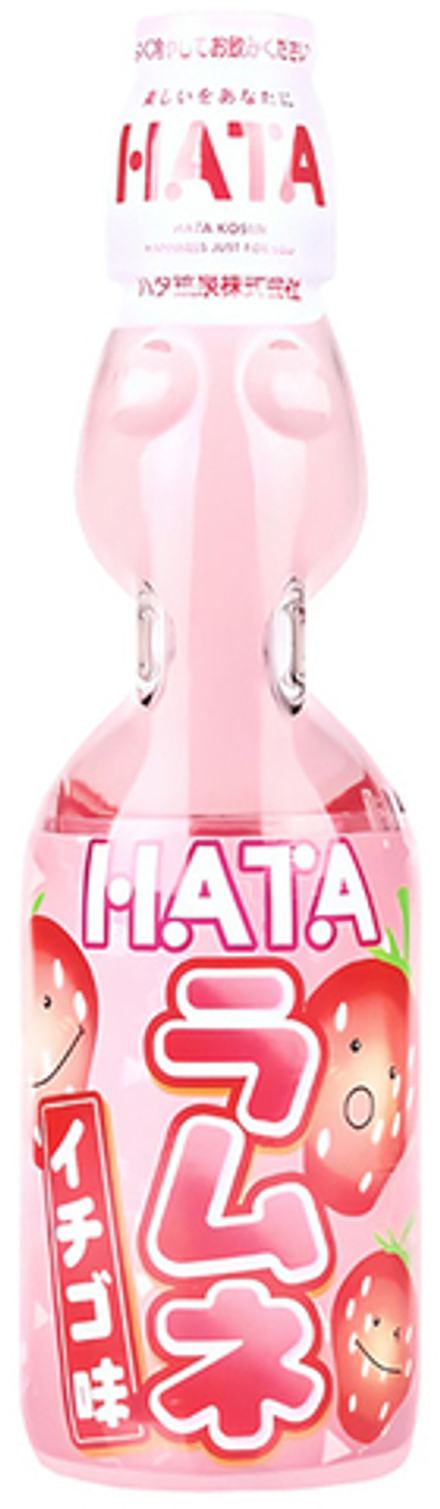 Газированный Напиток Рамуне со Вкусом Клубники / Ramune Lemonade Strawberry 0.2л - 30шт