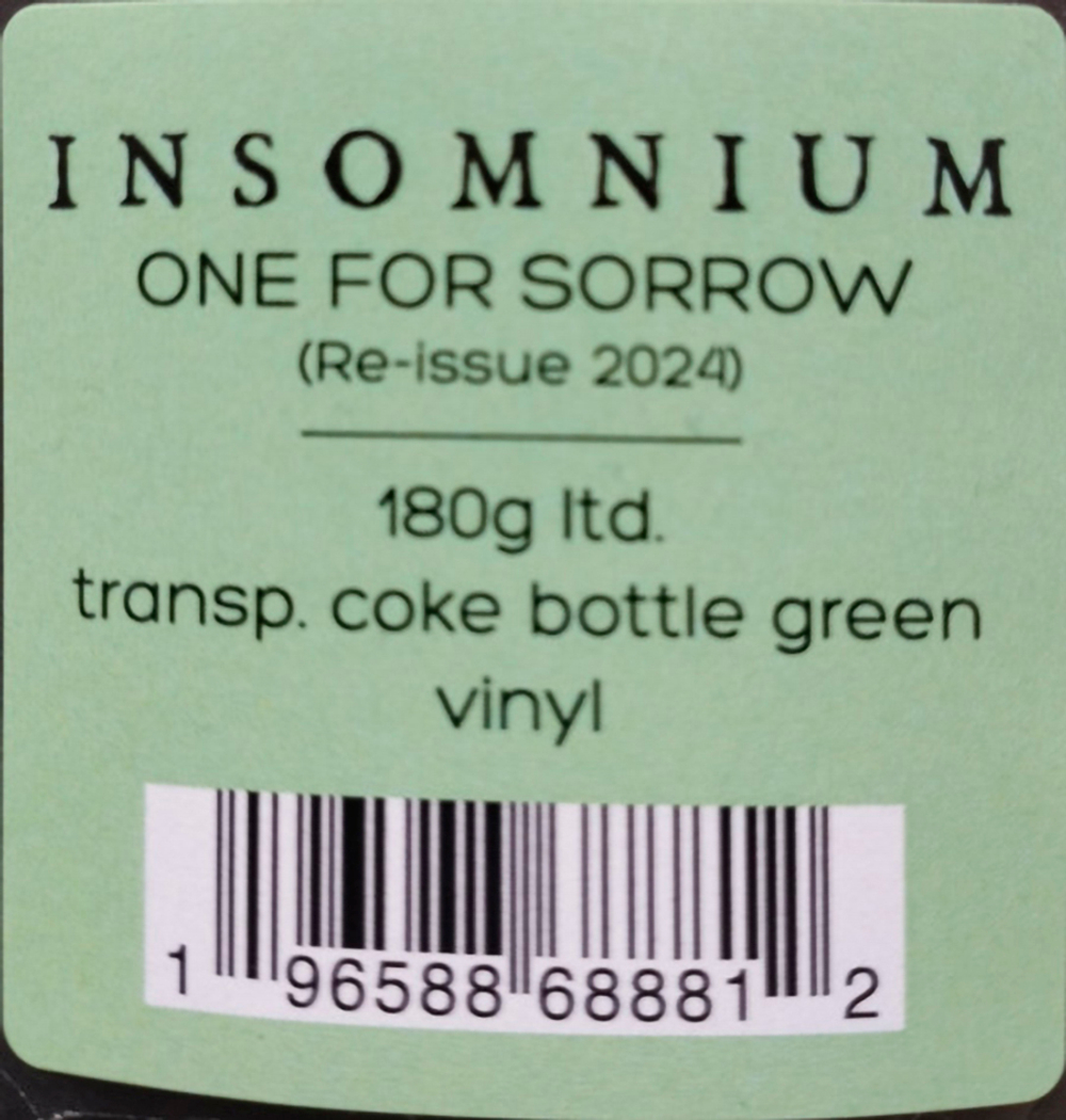 Insomnium / One For Sorrow (Coloured Vinyl)(LP)