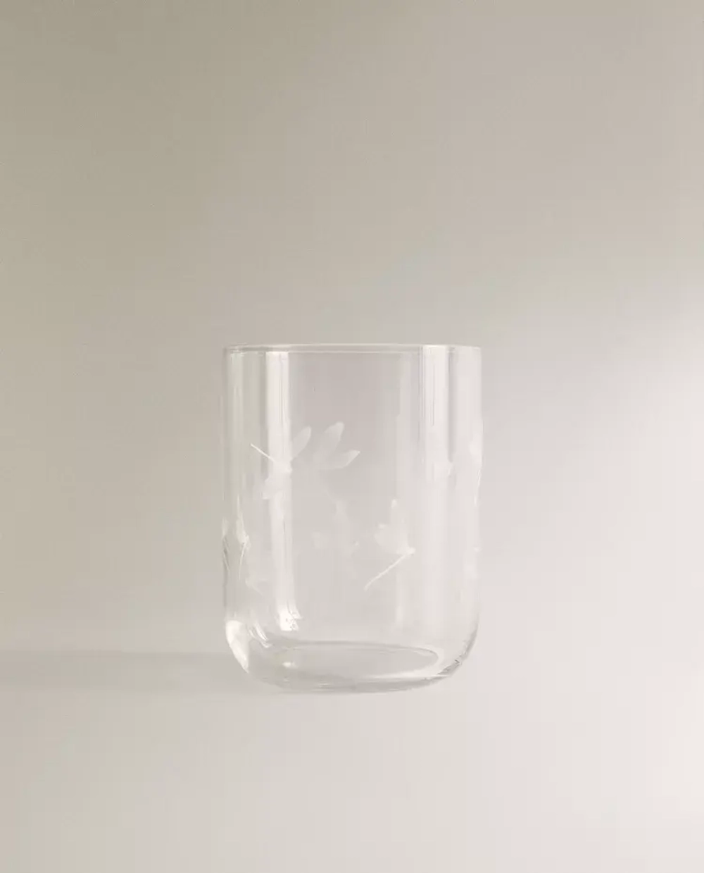 ZARA HOME СТАКАН С РИСУНКОМ «СТРЕКОЗА», БЕЛЫЙ