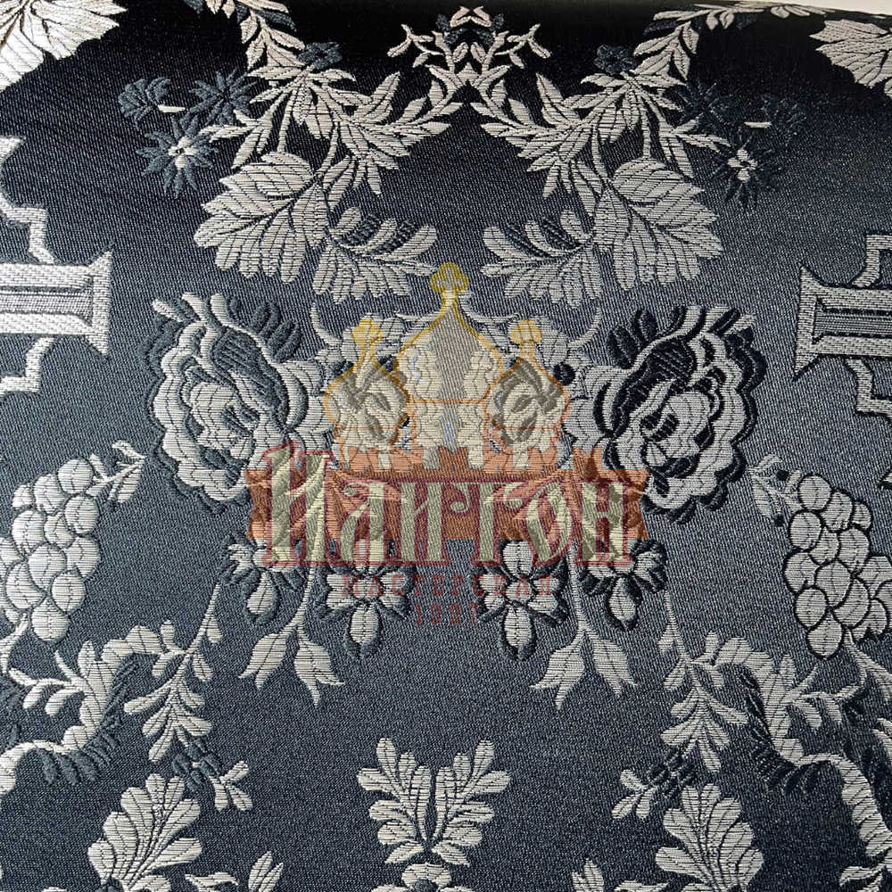 Парча "Февронья" чёрная