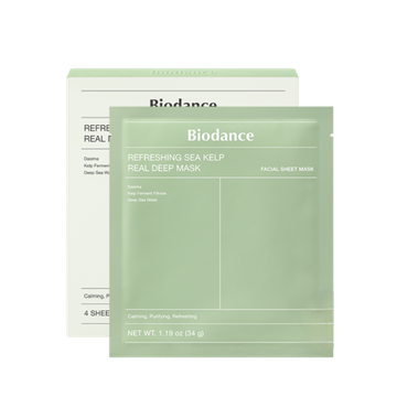 BIODANCE Набор успокаивающих гидрогелевых масок с морскими водорослями Refreshing Sea Kelp Real Deep Mask Set, 4 шт