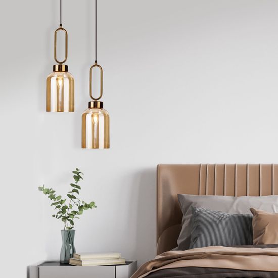 50229/1 / подвесной светильник / янтарный