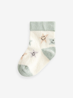 Носки для малышей Next B78-614, 5 шт., Бежевый, Светло-зеленый