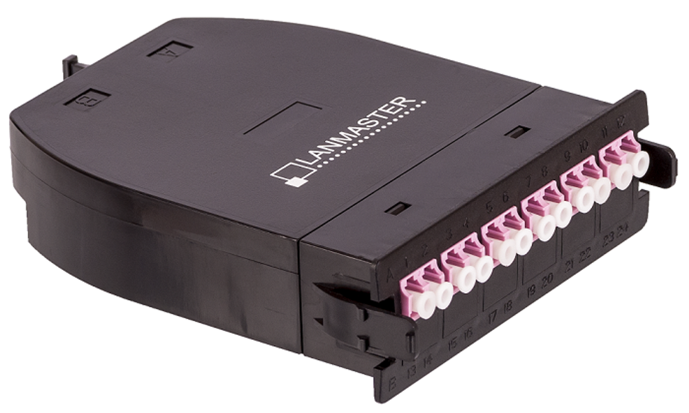 Кассета  Lanmaster LAN-MCSB-1M-12LC/OM4