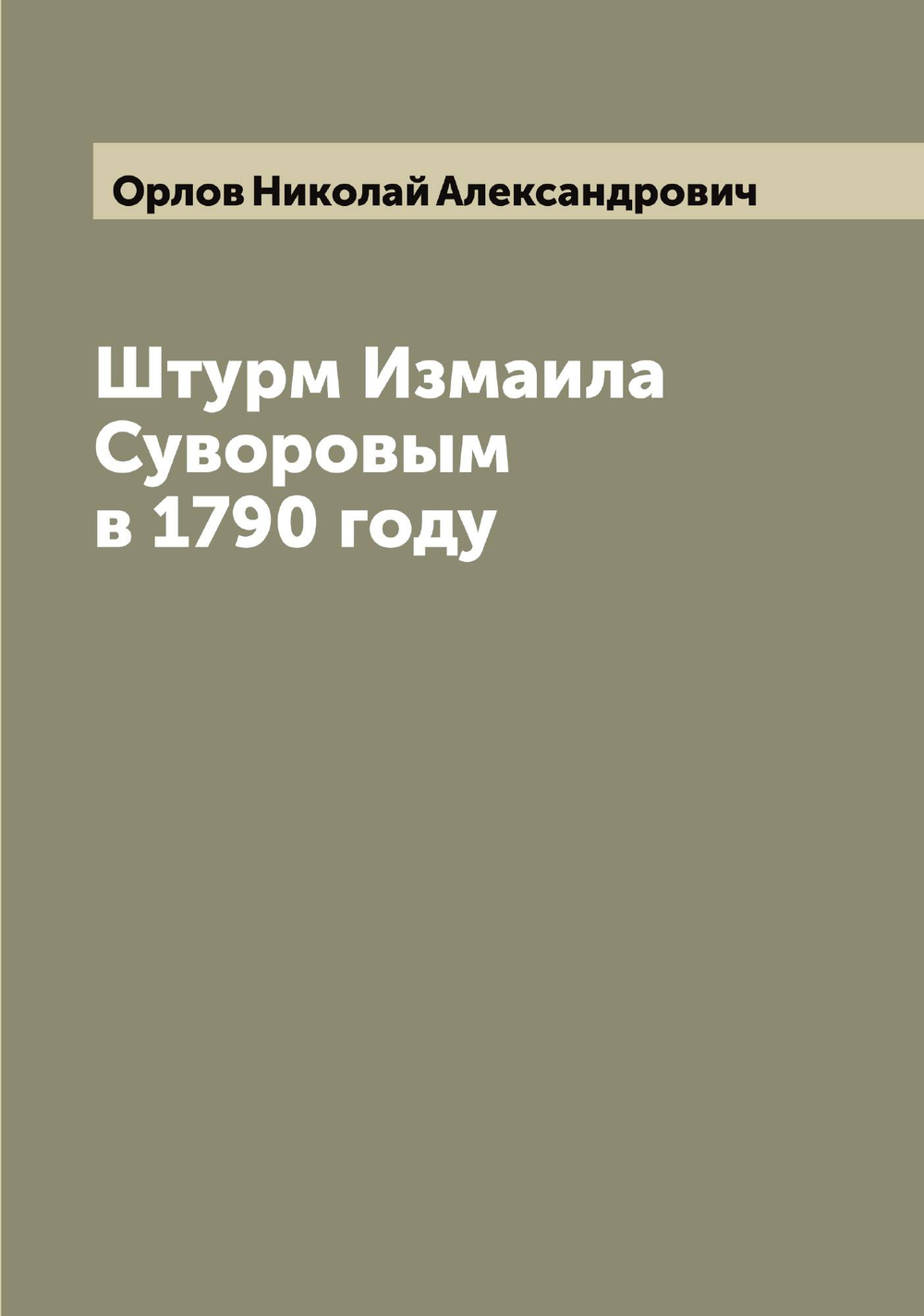 Штурм Измаила Суворовым в 1790 году | Орлов Николай Александрович
