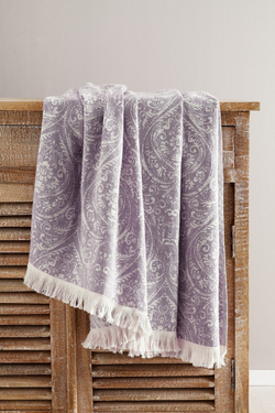 Покрывало 220x240 Tivolyo home Marone фиолетовое