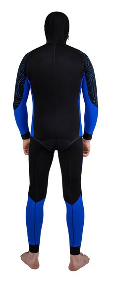 Гидрокостюм AquaTeam Дайвинг 5 мм Черно-синий