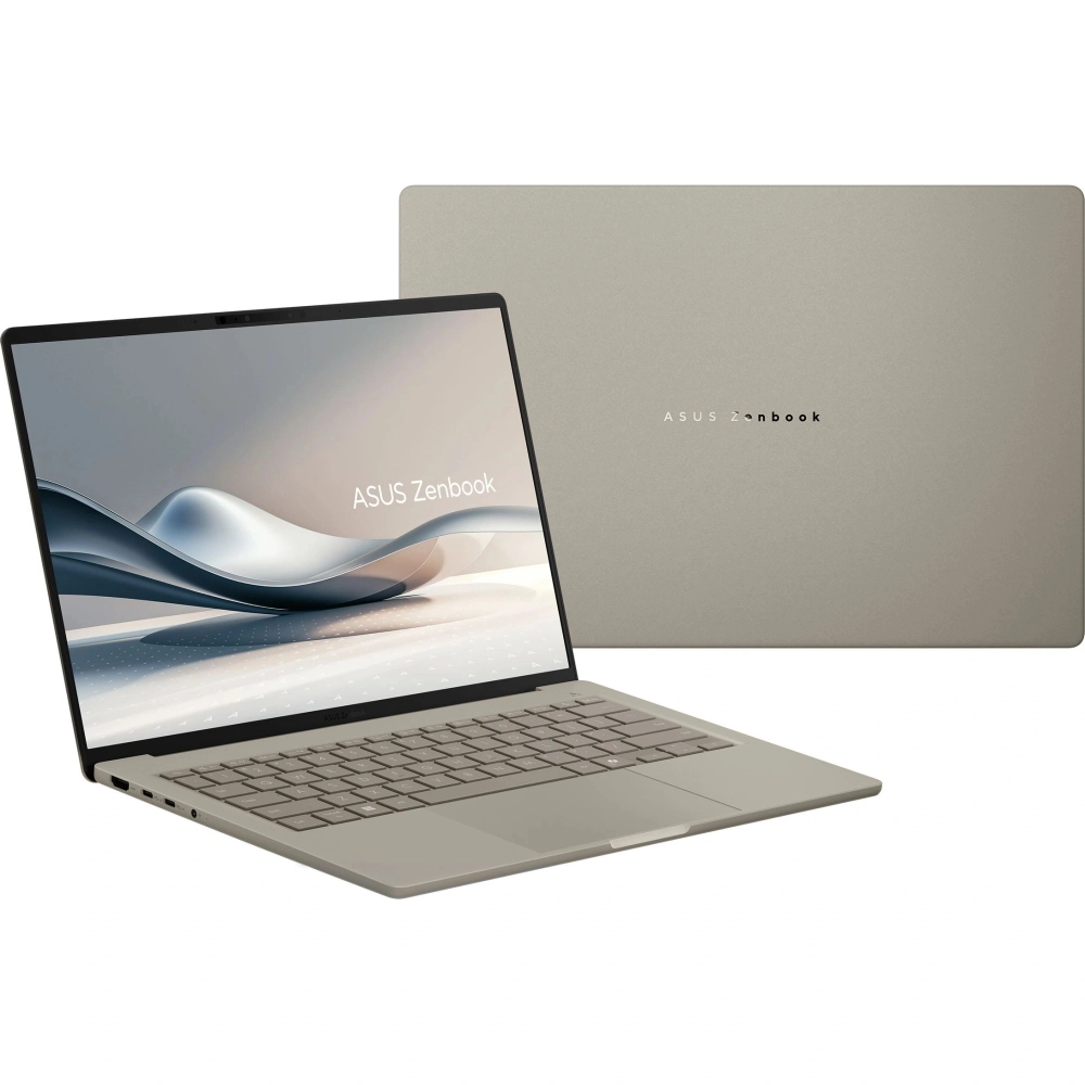 Ноутбук Asus Zenbook 14 UX3407NA-QD100W 14" OLED Qualcomm Snapdragon X2 Elite 32Gb/1Tb SSD Win 11 Home бежевый (90NB1711-M007R0)