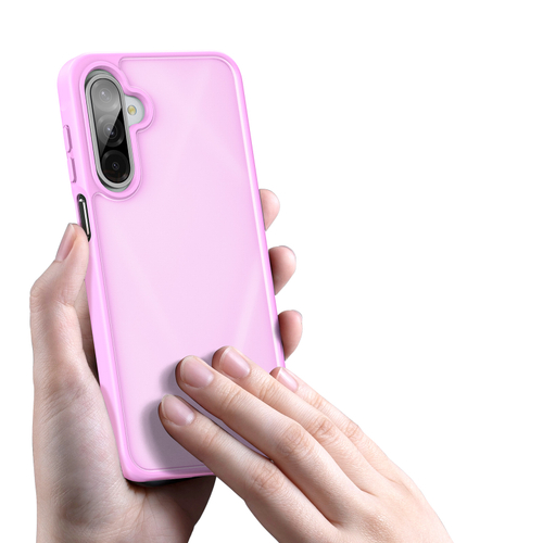 Прозрачный матовый чехол розового цвета (Rose Pink) для Samsung Galaxy A26 5G, серия Yind Series от Dux Ducis