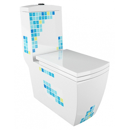 Унитаз-моноблок ARCUS 050 белый мозаика MM