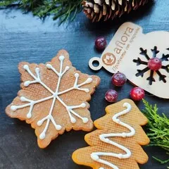Пряник «Снежинка» / 30 гр