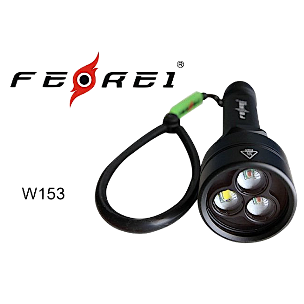 Фонарь дайвинговый Ferei W153V20 1хCREE XM-L2 (Cool White) 2xCREE XP-E (Red)