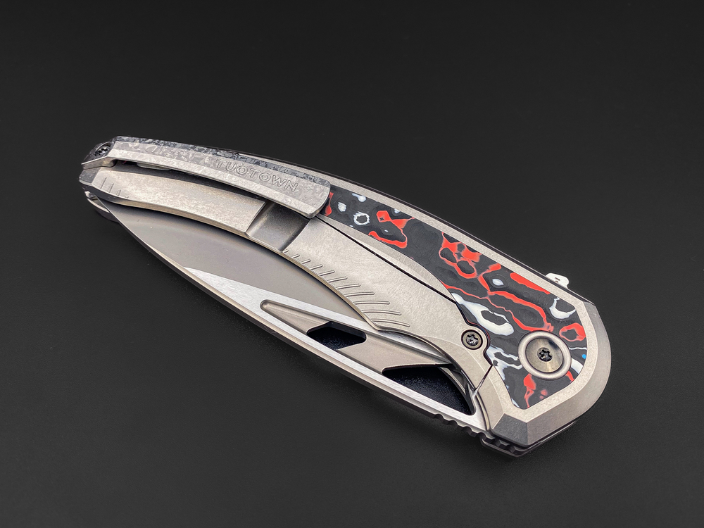 Складной нож Whale M390 Nebula carbon