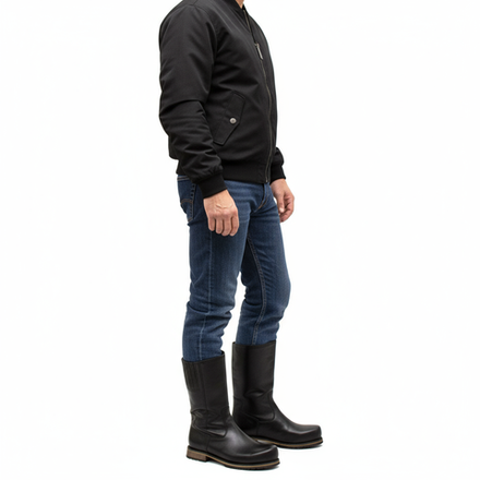 Сапоги мужские демисезонные укороченные