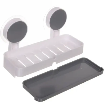 Мыльница с липким слоем двойная 20х7,5х3,5см
