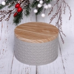 Банка жестяная «Kitchen romance» 800мл 13,5*7,5cм, серая