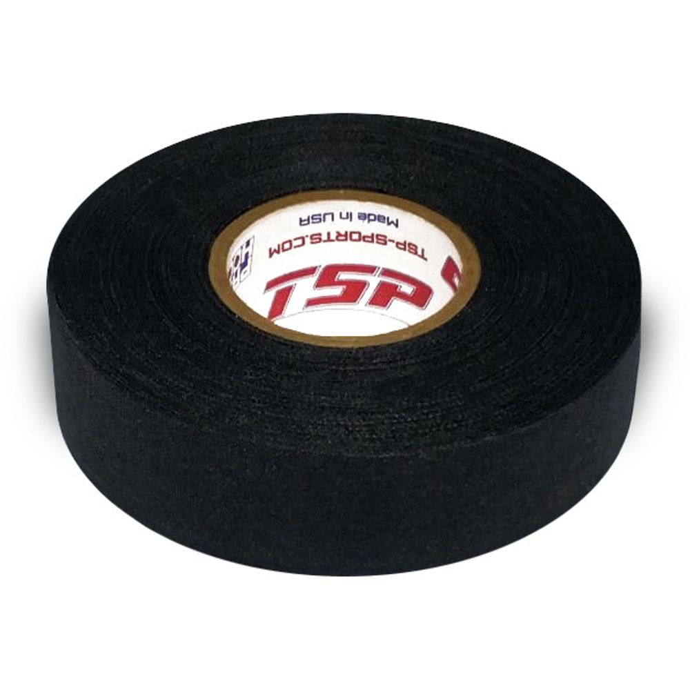 TSP Лента для крюка Cloth Hockey Tape, 24мм x 22,8м (BLACK)