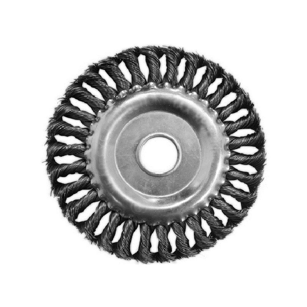 БИБЕР 70981 Щетка-крацовка дисковая витая посад. отв. 22.2/13/16мм, 100мм---