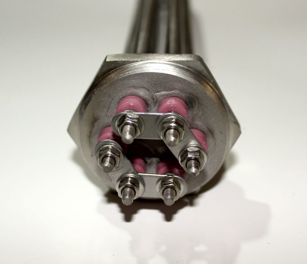 ТЭН нагревательный, 3кВт, DN32 (40 мм), (нержавейка), 1шт