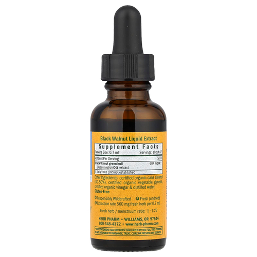 Herb Pharm, черный орех, 30 мл (1 жидк. унция)