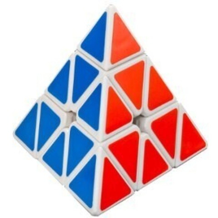 Головоломка кубик Рубика Pyraminx 3x3x3 из белого пластика
